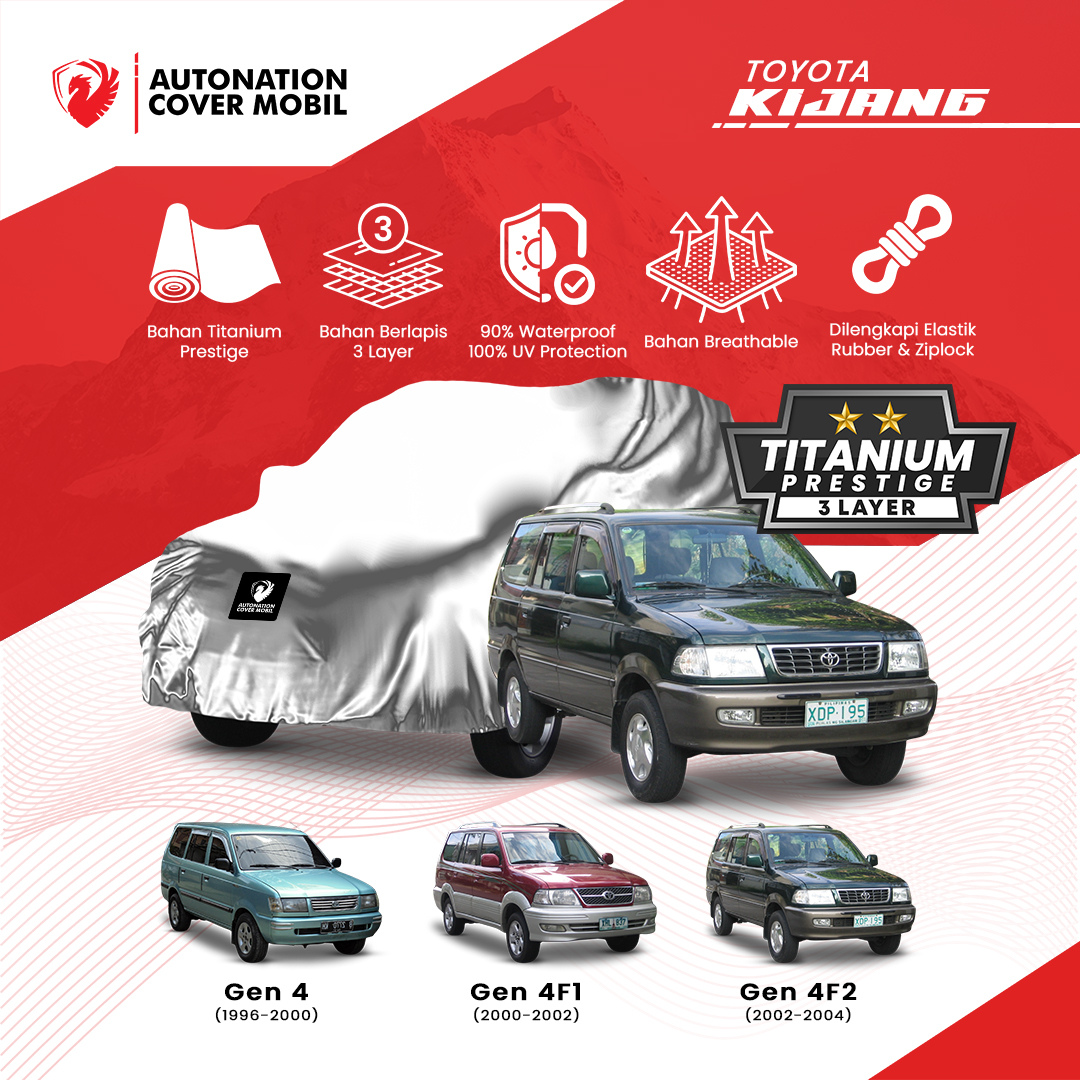 Autonation Garage - Cover Mobil Toyota Kijang Titanium Prestige 3 Layer Harga 722,000 rupiah*Gratis Ongkir