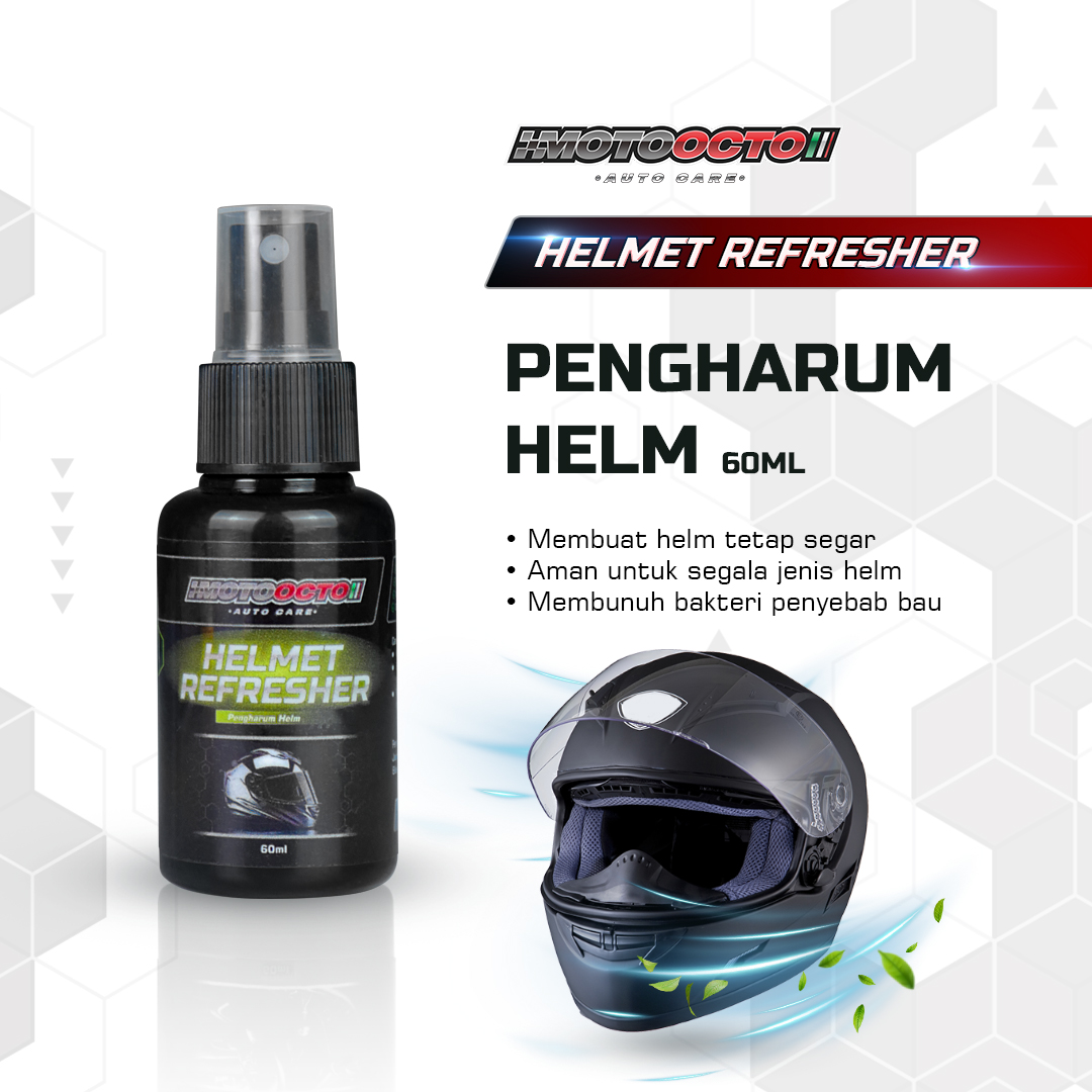 Octopus Helmet Spray Refresher - Pengharum Helm Motoocto penghilang bau helm Harga 24,999 rupiah*Gratis Ongkir