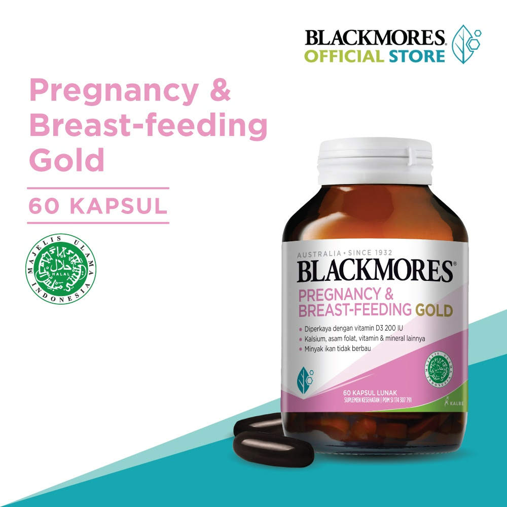 Blackmores Pregnancy & Breast - Feeding Gold (60) Harga  216,400 rupiah*Gratis Ongkir