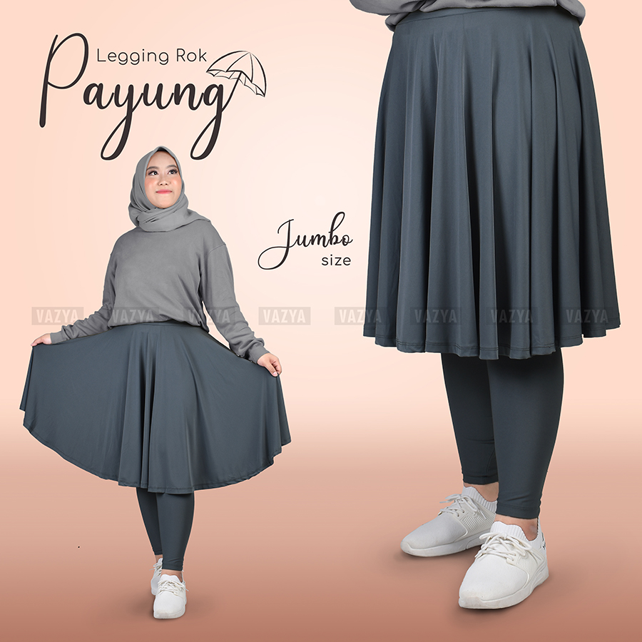 Women's Skirt Leggings/ Sports Skirt Leggings / Jumbo Sporty Umbrella Skirt Leggings Harga  63,168 rupiah*Gratis Ongkir