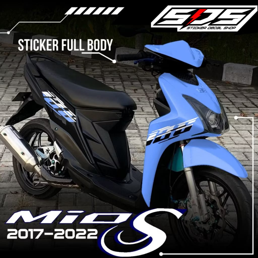 Promo decal sticker Mio S 125 full body-stiker skotlet variations Mio s Desain racing Vietnam style Harga 121,125 rupiah*Gratis Ongkir