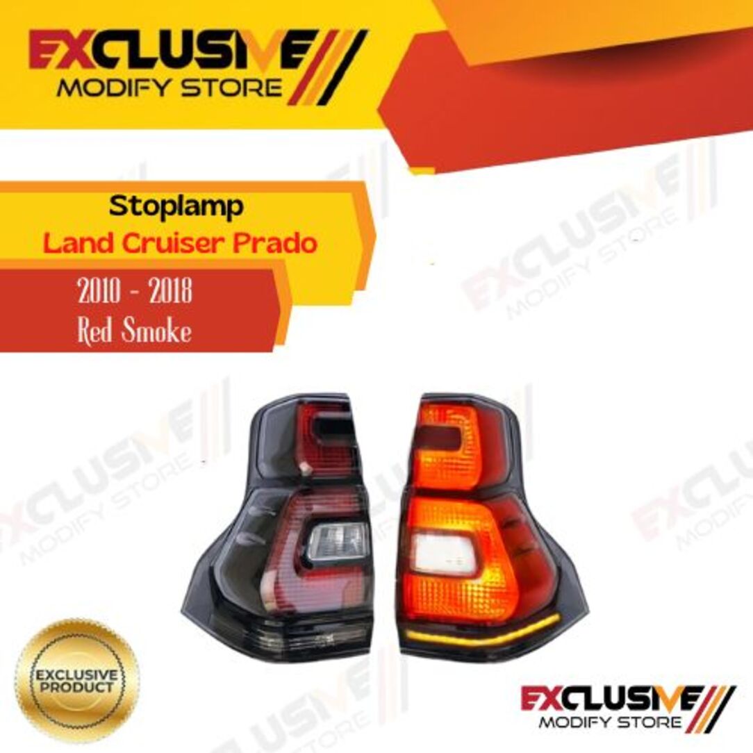 Stop Lamp/rear lamp for Toyota Land Cruiser Prado red smoke 2010 - 2018 Harga 6,500,000 rupiah*Gratis Ongkir