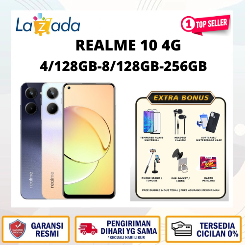 Realme 10 4G 8/128gb-8/256GB Helio G99 warranty Harga 1,850,000 Ringgit*Penghantaran Percuma