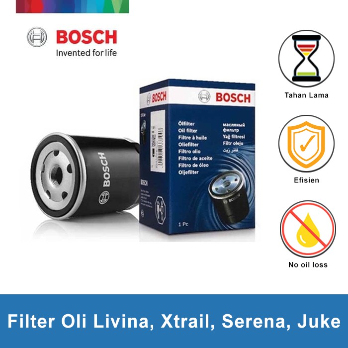 Bosch Filter Oli Nissan Grand Livina, Xtrail, Serena, Juke (0986AF1014) - 1 Pcs Harga 49,800 rupiah*Gratis Ongkir