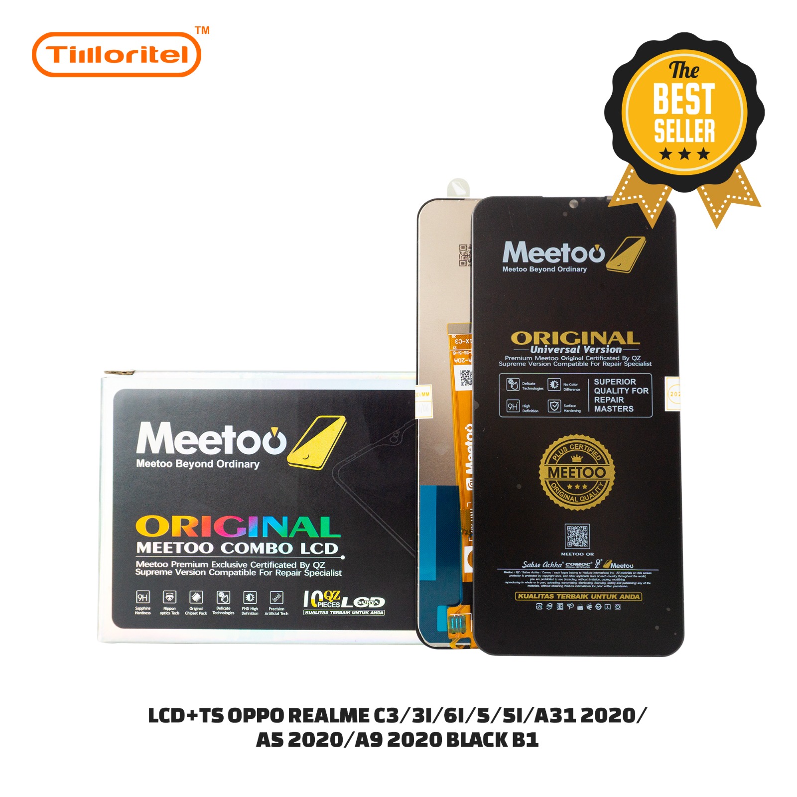 Lcd Realme C3/3I/6I/5/5I/A31 2020/A5 2020/A9 2020/A11X/A8 Black Fullset Touchscreen Harga 116,000 rupiah*Gratis Ongkir