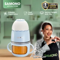SAMONO Food Processor Food Chopper 300ml Mesin Penghalus Daging  Buah MPASI Garansi Resmi 1 Tahun SW-MC200S