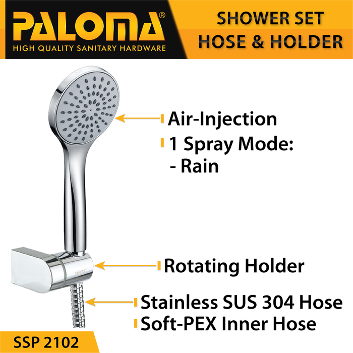 Shower Set PALOMA SSP 2102 Handshower Head Pancuran Mandi Hand Sower Shower Set PALOMA SSP 2102 Handshower Head Pancuran Mandi Hand Sower