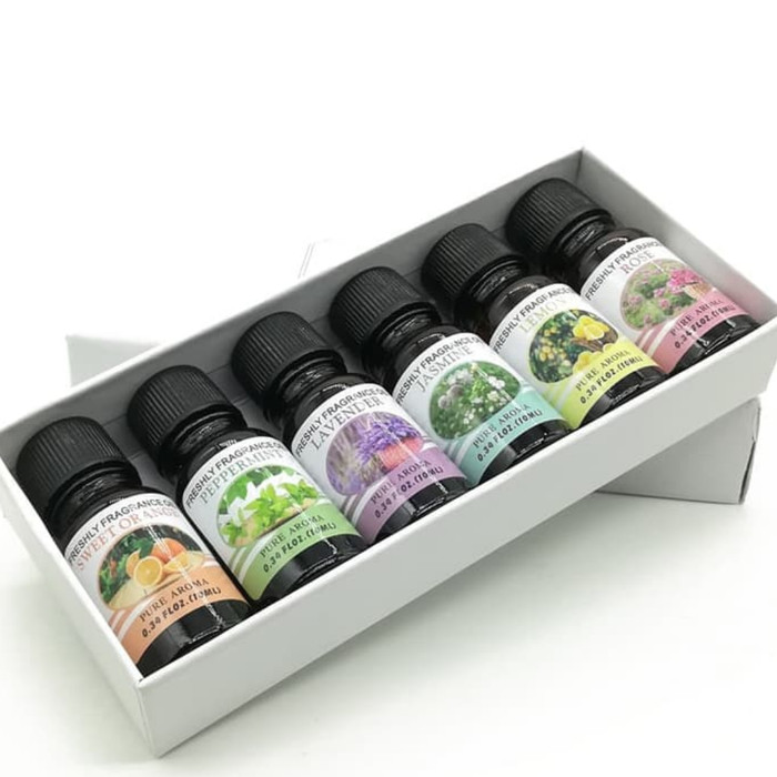 Taffware Pure Aroma Essential Fragrance Oil aromaterapi 6 in 1 10ml