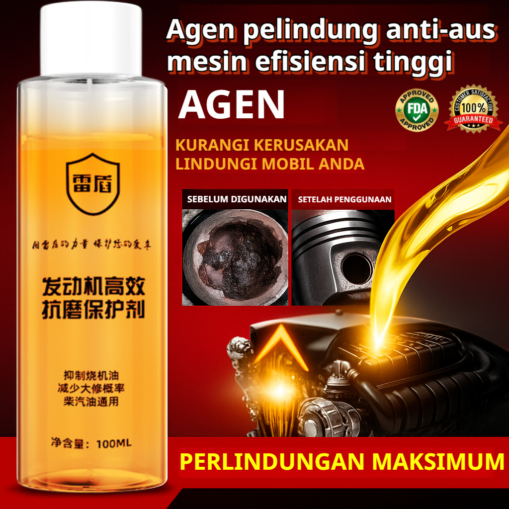 Agen pelindung anti-keausan mesin Bahan pelindung anti-aus mesin 100ml/pengurang kebisingan, getaran, dan kontrol yang kuat terhadap aditif Harga 52,148 rupiah*Gratis Ongkir