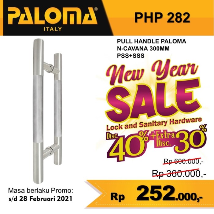 (✅👍BISA COD) Handle Pintu Pull PALOMA PHP282 N-CAVANA 300MM Stainless SEDIA JUGA Gagang pintu rumah|Gagang pintu|Gagang pintu bulat|Gagang pintu rumah 2 pintu|Gagang pintu lemari kayu (✅👍BISA COD) Handle Pintu Pull PALOMA PHP282 N-CAVANA 300MM Stainless SEDIA JUGA Gagang pintu rumah|Gagang pintu|Gagang pintu bulat|Gagang pintu rumah 2 pintu|Gagang pintu lemari kayu