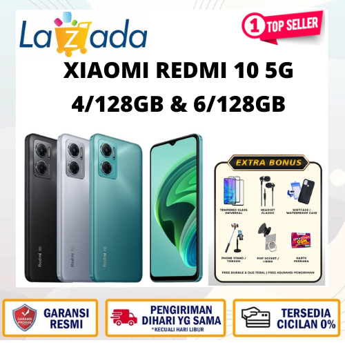 Redmi 10 5G RAM 6/128GB warranty like new Harga  1,550,000 Ringgit*Penghantaran Percuma