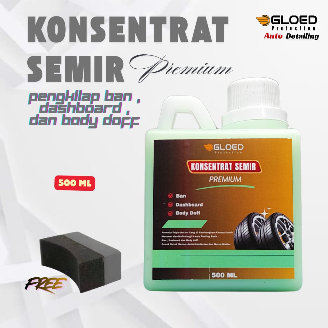 Gloed kosentrate Polish Premium 1liter durable tire Polish Anti dust Polish seat Polish dashboard & body doff Harga 35,100 rupiah*Gratis Ongkir