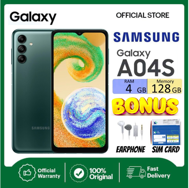 Samsung Galaxy A04S [4Gb+64Gb -4Gb+128Gb] Exynos 850 | 50Mp Triple Camera | 6.5” Pls Lcd | Li-Po 5000Mah | Harga 1,100,000 rupiah*Gratis Ongkir