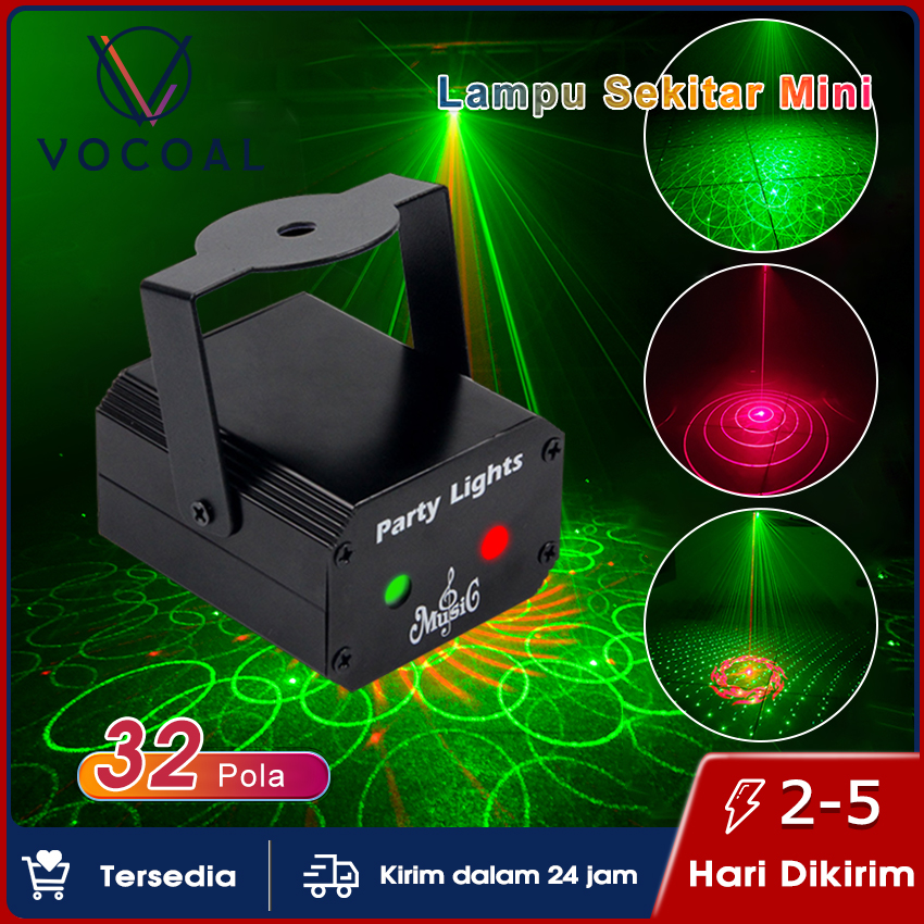 Harga lampu hias	 Vocoal Lampu Disco Laser Lampu Disko Mini Laser Stage Lighting Proyektor Lampu Disco Untuk Pernikaha 	