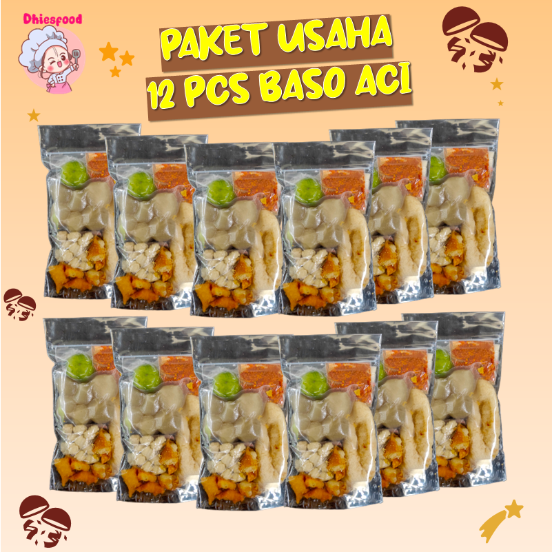 PAKET HEMAT 12 BUNGKUS BASO ACI INSTAN BACI BOCI MAKANAN INSTAN
