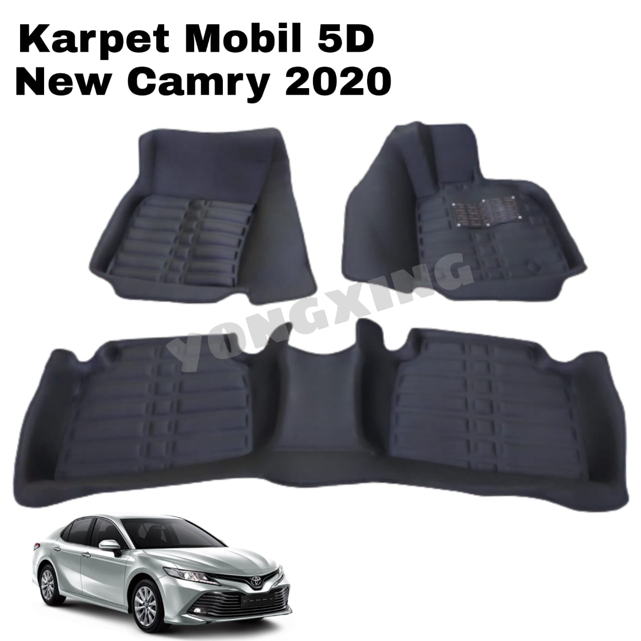 Camry Karpet Mobil 5D Premium Toyota Camry 2013-2017 2018-2023 Plug And Play Tahan Air Dan Tahan Debu Harga 640,000 rupiah*Gratis Ongkir
