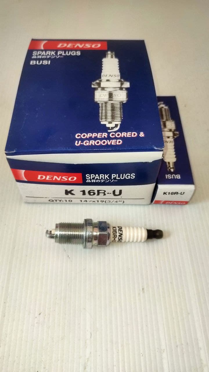 Busi Denso K16R-U Toyota Vios Yaris Soluna Kia Picanto Visto Corolla Twincam Harga 12,000 rupiah*Gratis Ongkir