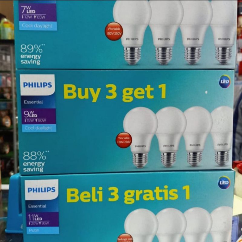 Harga lampu hias	 Philips Led Essential Paket 5W 7W 9W 11W Putih 5 7 9 11 Multipack Promo Kemasan Beli 3 Gratis 1 	