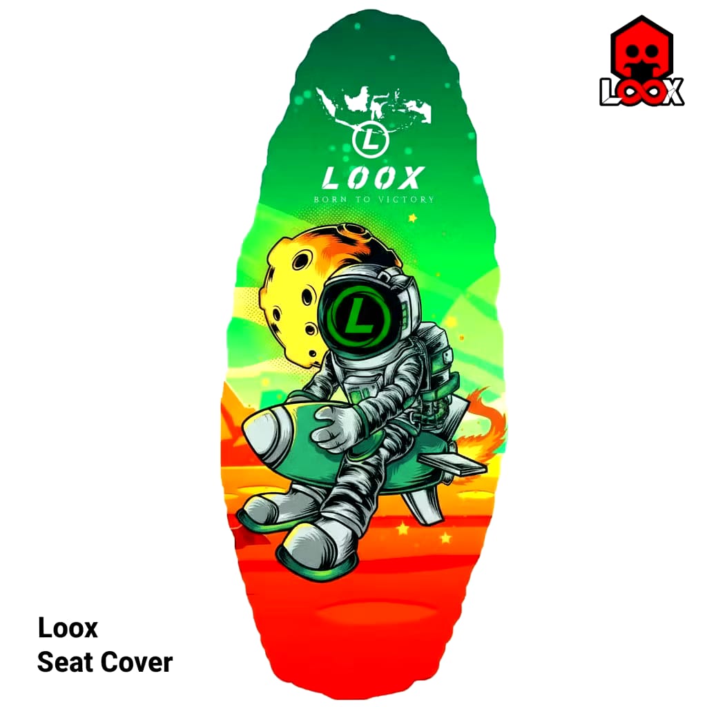 Loox Motorcycle Seat Cover Universal Full Print Waterproof Characteristics Newest for All Honda Beat Vario Scoopy Etc. Harga 29,950 rupiah*Gratis Ongkir