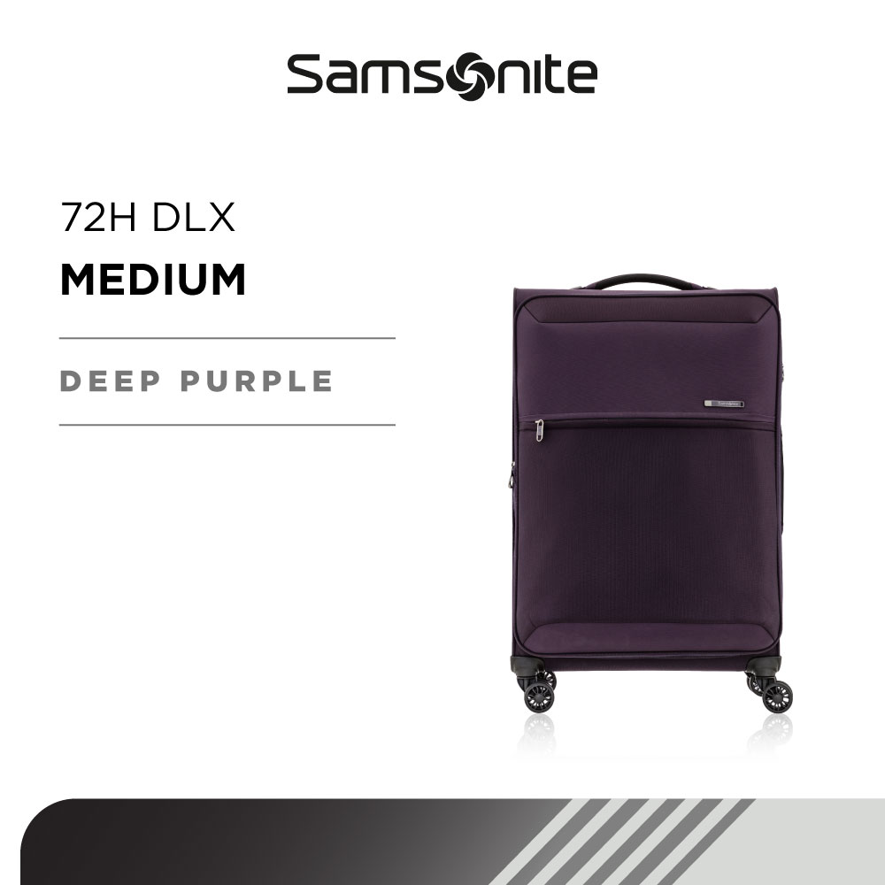 Lazada Indonesia - Samsonite 72H DLX Koper Softcase Medium 26 inch TSA – Deep Purple