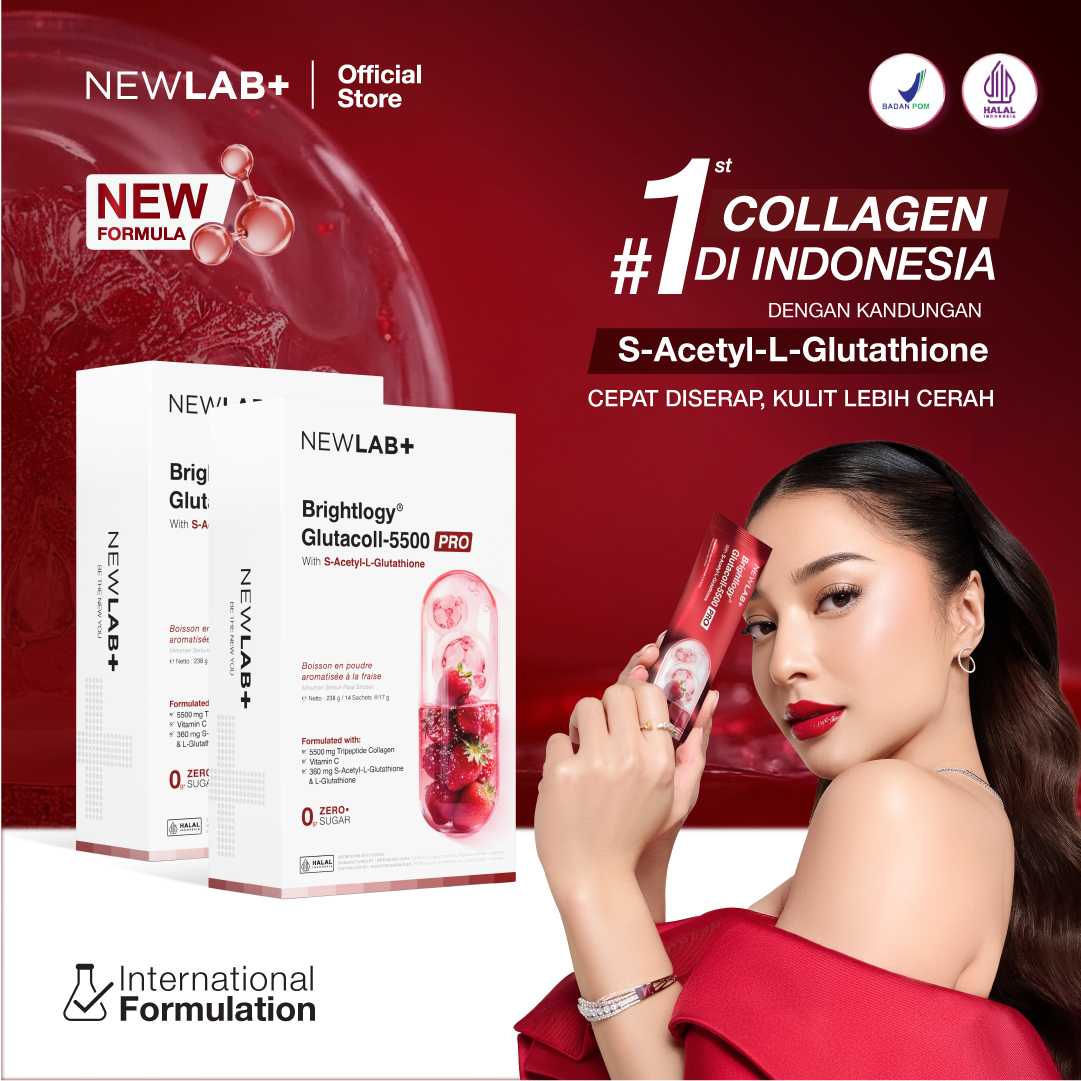 NewLab C-Gluta 360 | Max Dosis L-Glutathione dan Tinggi Vitamin C | Minuman  Pencerah Kulit | Lazada Indonesia