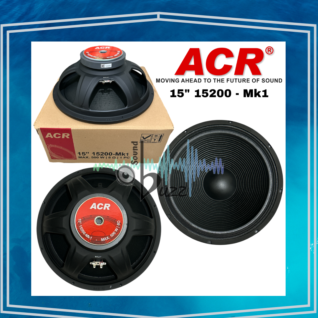 Speaker 15 inch ACR 15600+ Black - 15 Inch Speaker 15 Inch Dengan