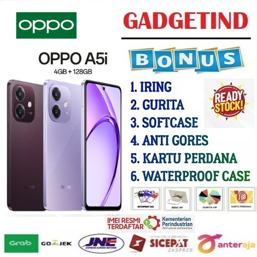 Sale Oppo A5I 4/128Gb Snapdragon 6S 4g Gen 1 Camera 8Mp & 5Mp Battery 5100Mah Screen 6.67 Inch Ips Lcd 90Hz Harga 1,264,800 rupiah*Gratis Ongkir
