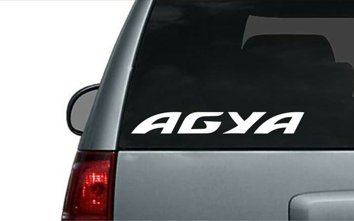 Stiker Mobil Toyota Agya - Car Decal Sticker Harga 20,000 rupiah*Gratis Ongkir