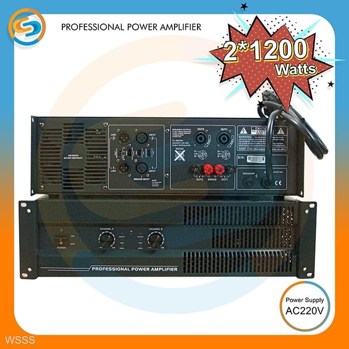 PROFESSIONAL POWER AMPLIFIER WSSS Harga  14,299,900 Ringgit*Penghantaran Percuma