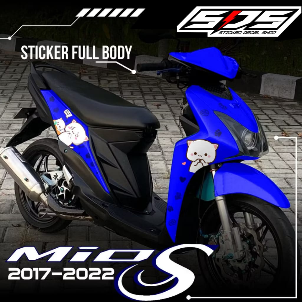 Promo cod decal sticker Mio s full body sticker skotlet variations Mio design racing picture funny cat Harga 121,125 rupiah*Gratis Ongkir