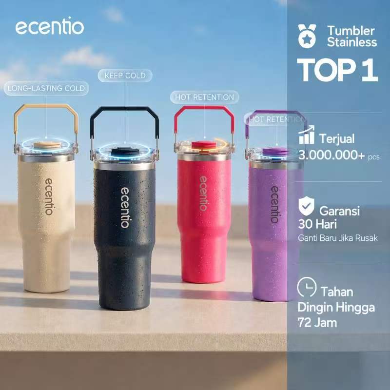 [Tumbler stainless Ecentio 900 ml