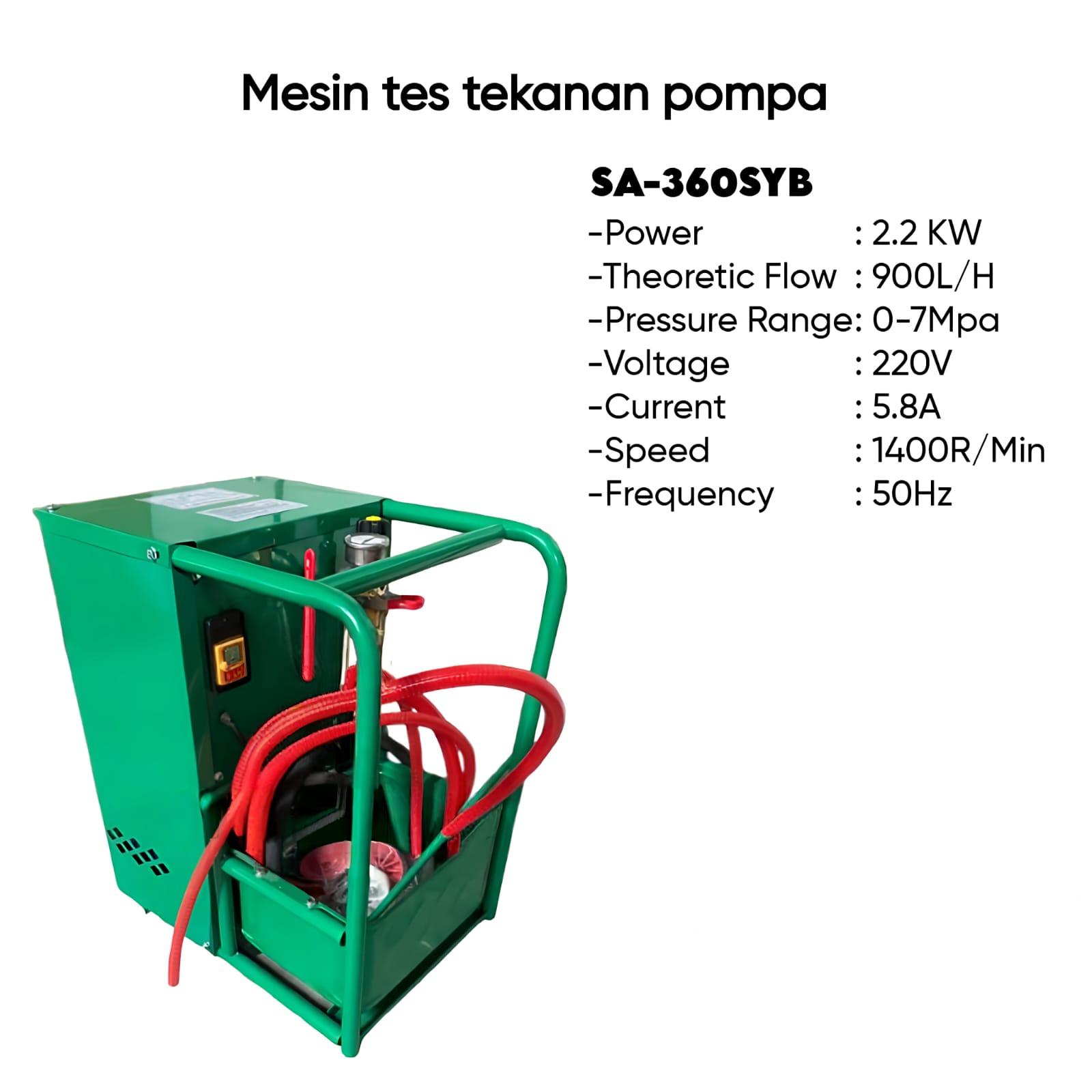 Maxpump Sa-360Syb Test Pump 2.2Kw 0-7Mpa Pipe Pressure Valve Pressure Test Pump / Electric Pressure Testing Pump Harga 7,744,000 rupiah*Gratis Ongkir