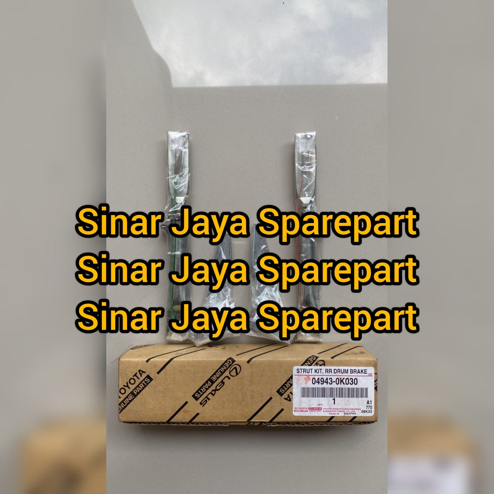 Strut Kit Rear Brake Atau Setelan Rem Belakang Hilux 3.0cc 2.5cc 2.4cc Fortuner 3.0cc 2.5cc 2.4cc Original 04943-0K030 Harga 1,050,000 rupiah*Gratis Ongkir