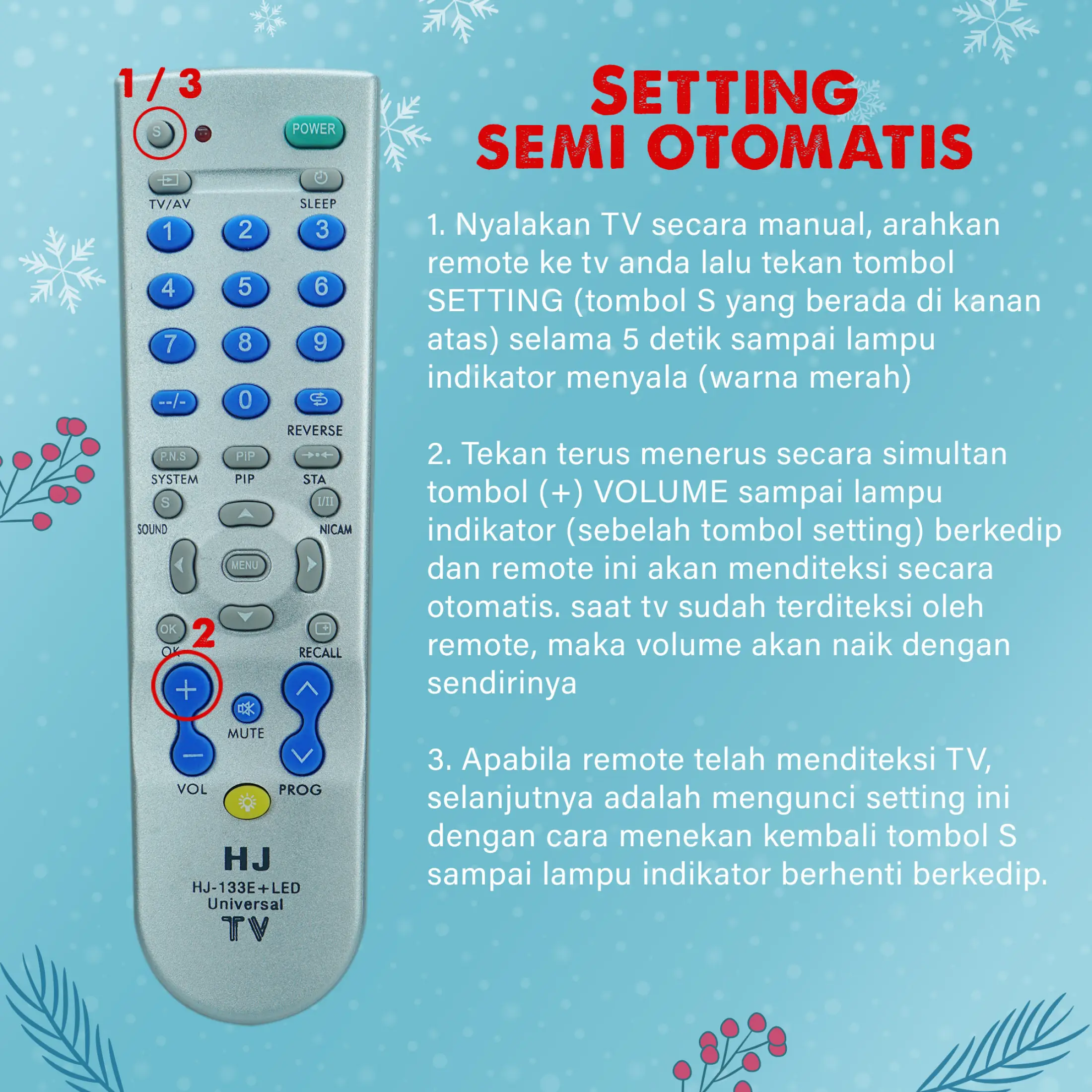 Remote Tv Hj 133e Led Remot Tv Universal Led Lcd Lazada Indonesia