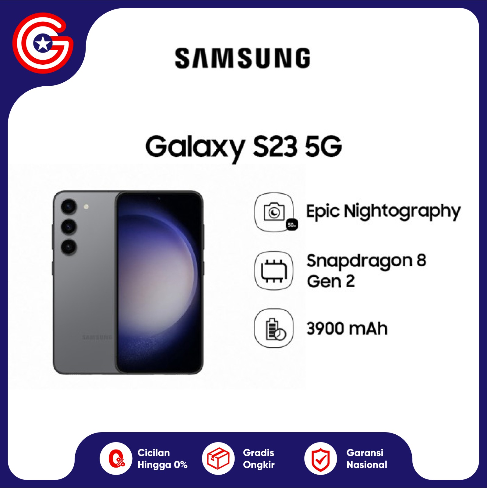Samsung S23 5G 8/128GB | 8/256GB Garansi Resmi Harga  12,699,000 Ringgit*Penghantaran Percuma