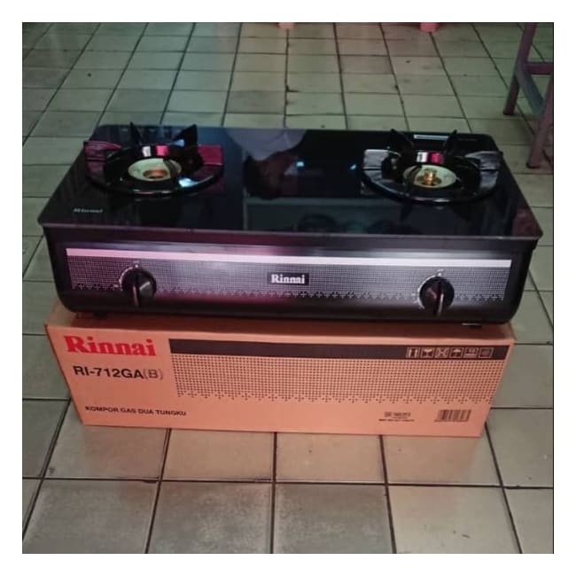 Kompor Rinnai 2 Tungku Ri 712ga B Api Besar Tempered Glass Lazada Indonesia