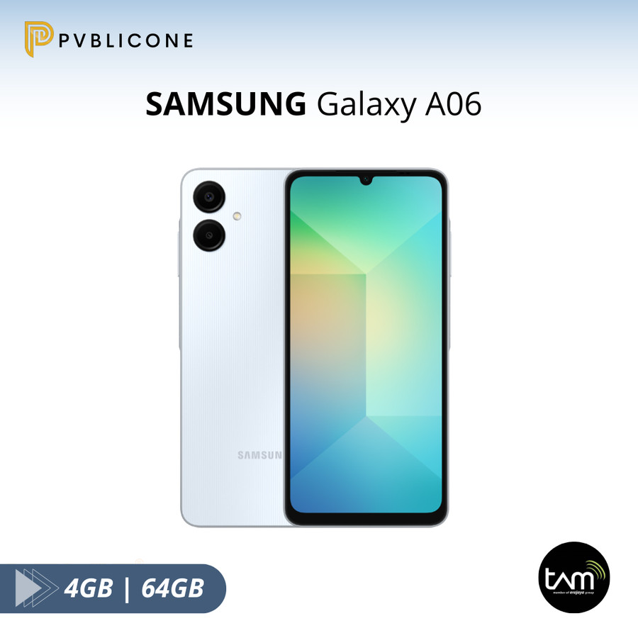 Handphone Samsung Galaxy A06 Smartphone Original Ram 4/64GB dan 4/128GB Garansi Resmi TAM 1 Tahun Harga 1,499,000 rupiah*Gratis Ongkir