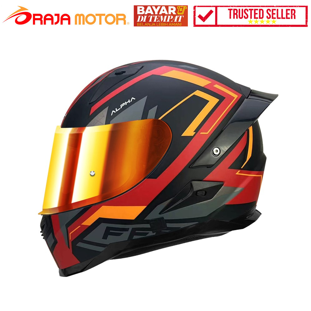 SNAIL Helm Full Face FFS2 Alpha Grey Red - Visor Red - RAJA MOTOR Jual Aksesoris Variasi Sepeda Motor - PROMO GAJIAN SALE DISKON BIRTHDAY RAMADAN- Gratis Ongkos Kirim Harga 1,175,000 rupiah*Gratis Ongkir