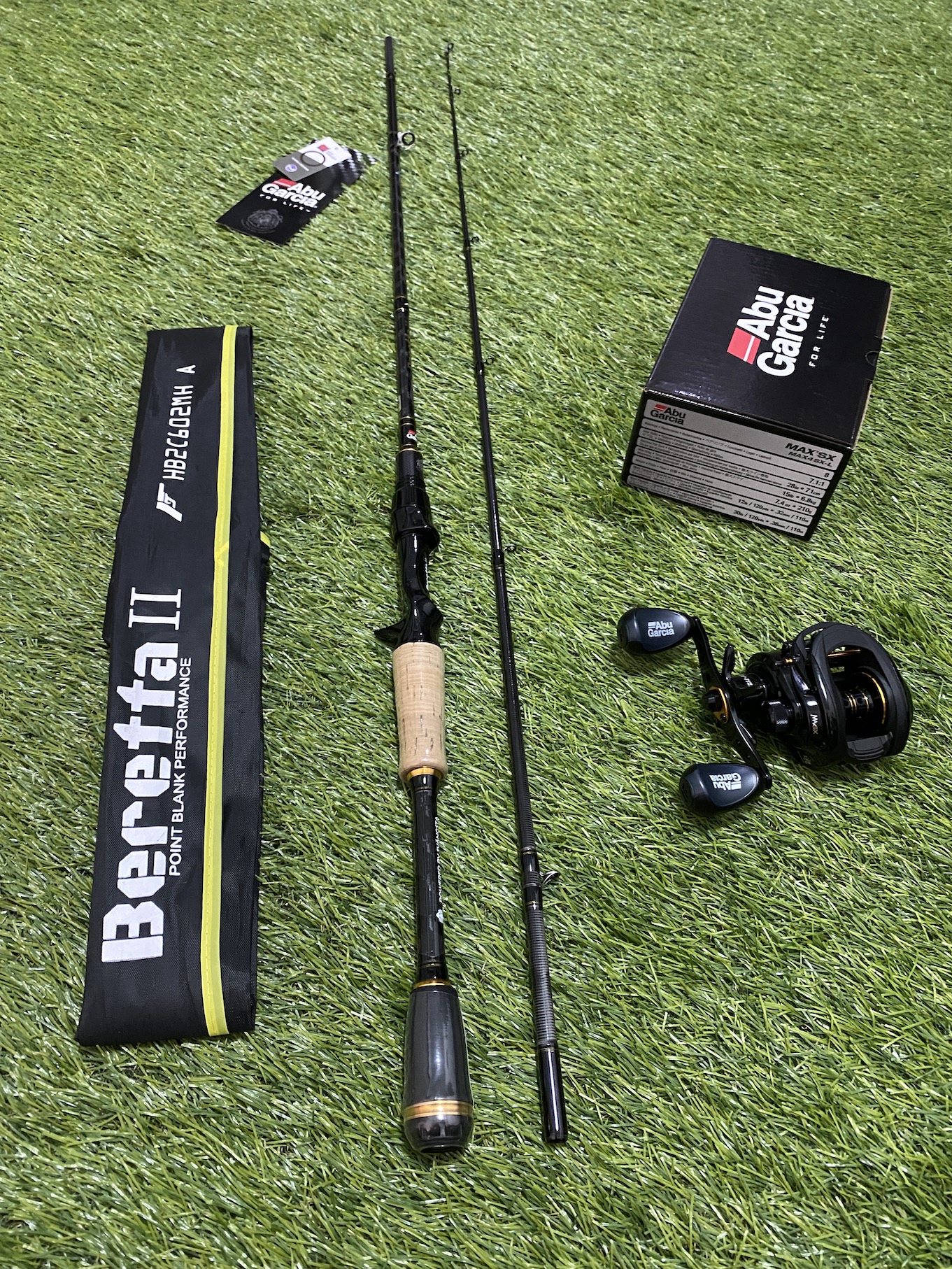 PAKET COMBO HEMAT ABU GARCIA BC HORNET BERETTA II DAN REEL BC ABU