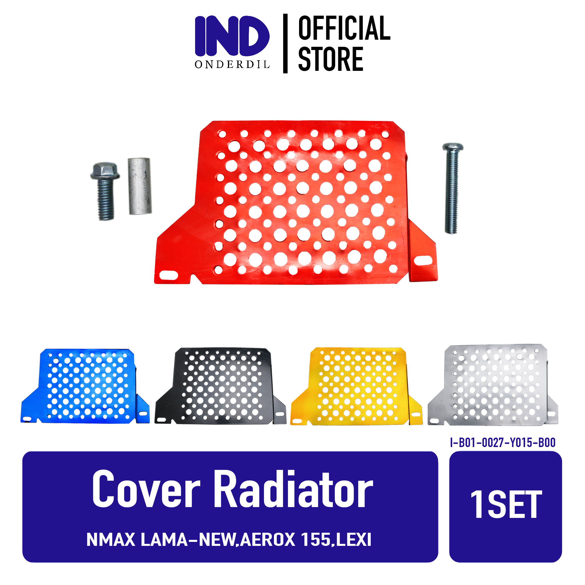 Tutup-Cover-Penutup Kipas Radiator-Mesin Variasi Bulat Full CNC NMAX Lama-New & Aerox 155 & Lexi Merah-Hitam-Silver-Biru-Emas Giá 35,000 Đồng*Miễn phí vận chuyển