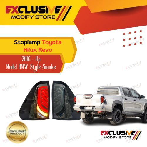Toyota HiLux Revo (2016-up) upgrade stoplamp full led BMW style with sequential running turn signal Harga 3,000,000 rupiah*Gratis Ongkir
