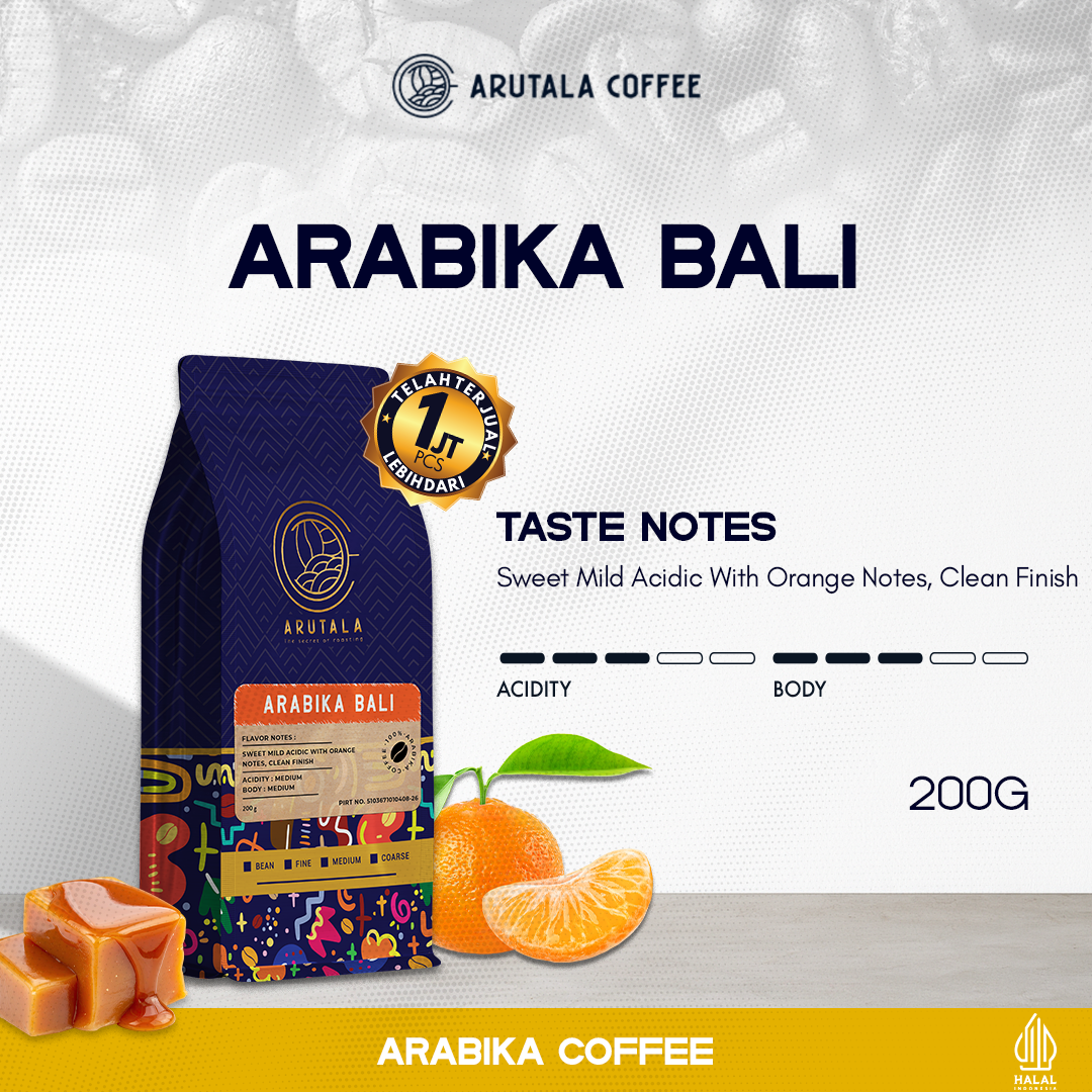 Arutala Balinese Arabica Coffee 200 Grams