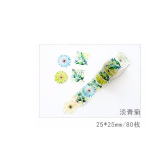 Gambar 1Pcs Washi Tape DIY Masking Roll Sticker Masking Small Tape Petalschrysanthemum   intl