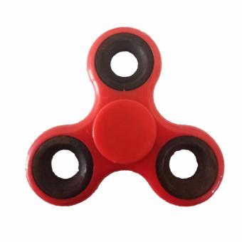 Gambar Adamsbell Fidget Spinner Hand Toys Mainan Tri Spinner EDC Ceramic Ball Focus Games   Merah