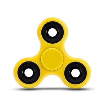 Gambar ANGEL Fidget Spinner Hand Toys Mainan Tri Spinner EDC Ceramic Ball Focus Games   Kuning