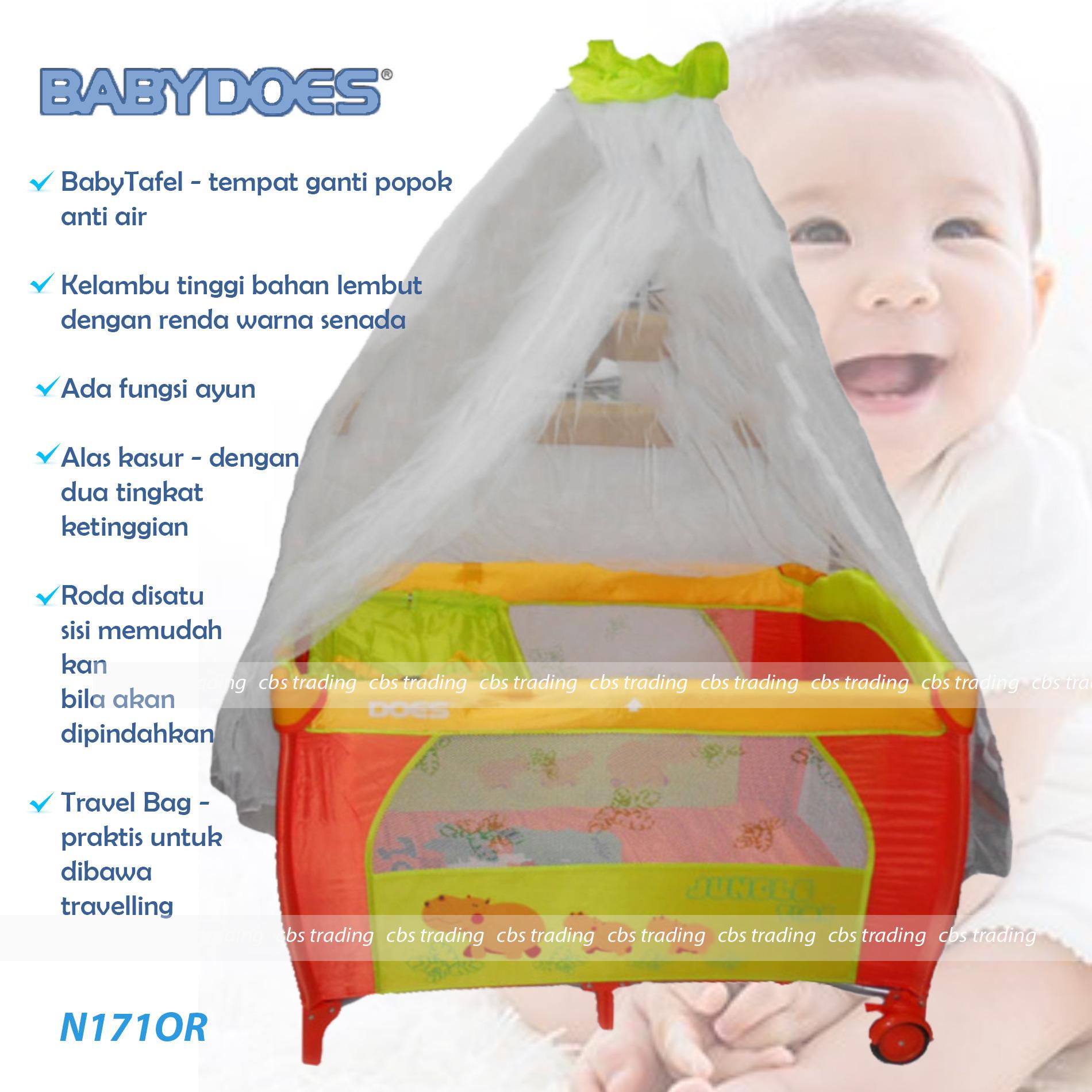 Babydoes Baby Box N171 - Box Bayi Does 171 - Ranjang Bayi - Orange