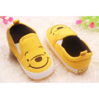 Bayi Laki-laki Sepatu Anak Perempuan Pertama Walkers Lucu Kuning Beruang 0-12 Bulan Kuning S Juni 2018 - 4 Bayi laki-laki sepatu anak perempuan pertama Walkers lucu kuning beruang 0-12 bulan kuning S - 4