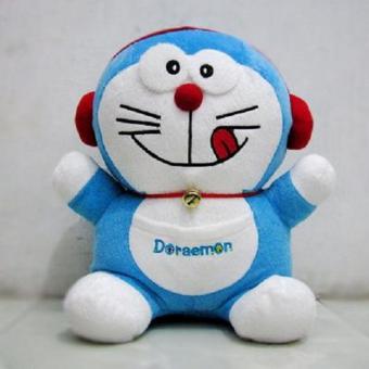 Boneka Doraemon Walkman High Quality - Biru