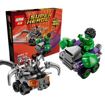 Gambar Brick Lepin Super Heroe Mighty Micros Hulk