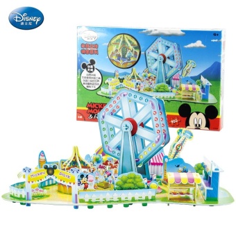 Gambar Disney 3D kertas Mickey kincir angin tiga dimensi jigsaw puzzle